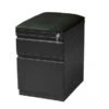 Hirsh 20" D Mobile Pedestal Box File Cabinet With Seat Cushion, Charcoal - Grey