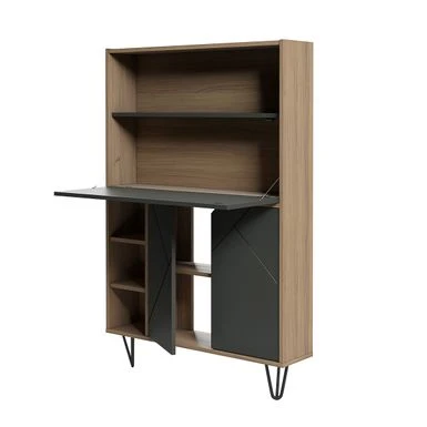 Nexera Slim Secretary Desk - Matte - Multi 1 Nexera Slim Secretary Desk - Matte - Multi