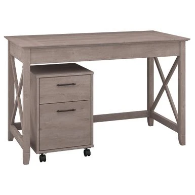 The Gray Barn Hatfield 48-inch Writing Desk With Mobile File Cabinet - Cape Cod Gray 17 The Gray Barn Hatfield 48-inch Writing Desk With Mobile File Cabinet - Cape Cod Gray - Image 17