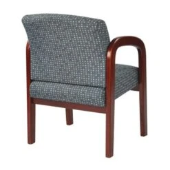 Cherry Finish Wood Visitor Chair - Cocoa -Felloweis Store 86143f30 e67e 4d64 85db 6bac6e109a51