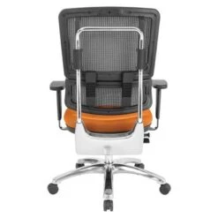 Black Mesh Back With Custom Fabric Seat And Chrome Base - Black Vinyl -Felloweis Store 8650cd41 e16f 4d20 98de c3ea3e181a0d