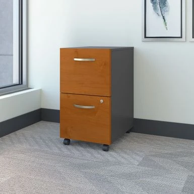 Series C 2 Drawer Mobile File Cabinet By Bush Business Furniture - Mahogany 16 Series C 2 Drawer Mobile File Cabinet By Bush Business Furniture - Mahogany - Image 16