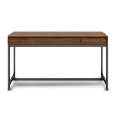WYNDENHALL Devlin SOLID HARDWOOD Industrial 60 Inch Wide Desk - Walnut Brown 17 WYNDENHALL Devlin SOLID HARDWOOD Industrial 60 Inch Wide Desk - Walnut Brown - Image 17