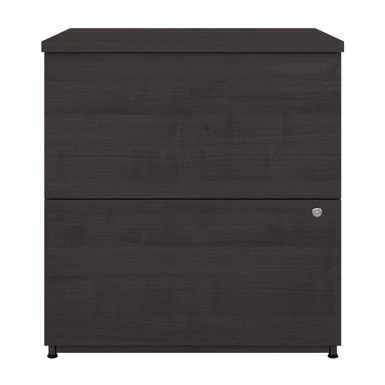Logan 28W 2 Drawer Lateral File Cabinet By Bestar - Medium Gray Maple 16 Logan 28W 2 Drawer Lateral File Cabinet By Bestar - Medium Gray Maple - Image 16