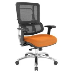 Black Mesh Back With Custom Fabric Seat And Chrome Base - Black Vinyl -Felloweis Store 8ad5afd1 1af7 49e4 acd2 e2c9da58af8e