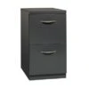 Arch Pull Mobile Pedestal File Storage Cabinet, 23" Deep File File - Grey