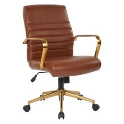 Ave Six Baldwin Mid-Back Faux Leather Chair With Gold Finish Arms And Base - Navy 38 Ave Six Baldwin Mid-Back Faux Leather Chair With Gold Finish Arms And Base - Navy -Felloweis Store 903a486c c5d5 4843 b04f ce17c0d1c7be