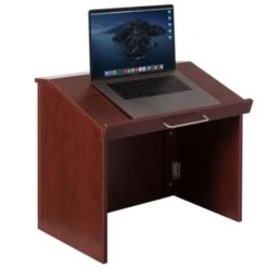 Foldable Tabletop Portable Podium, For Church, School, Office, Or Home - Cherry -Felloweis Store 912ccbce c289 4fcb 9494 90633591e367