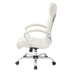 Executive Office Chair With Padded Arms In Faux Leather - White 31 Executive Office Chair With Padded Arms In Faux Leather - White -Felloweis Store 9201c66a de15 4d45 9f9d 05c740bf9e76