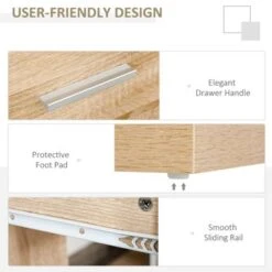 HOMCOM L-Shaped Rotating Computer Desk Home Office Study Workstation With Storage Shelves, Cabinet And Drawer For Home & Office - White -Felloweis Store 93151aaa 2d6e 4ad3 9c34 fef2932104de