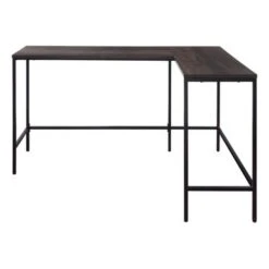 Contempo L-shaped Steel Desk - Brown -Felloweis Store 93f38ba7 0bd7 44db 8eb4 fe442456d105