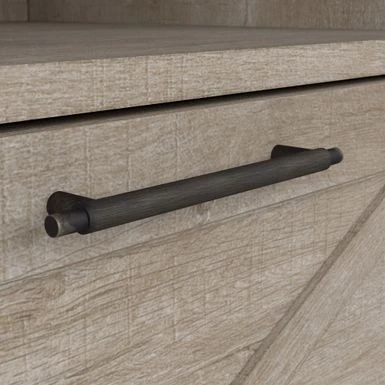 Key West Lateral File Cabinet With Shelf By Bush Furniture - Washed Gray 8 Key West Lateral File Cabinet With Shelf By Bush Furniture - Washed Gray - Image 8