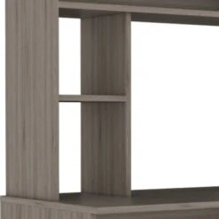 Compu Hutch Desk With 5 Open Shelves - Black -Felloweis Store 95d8e4bd 88fb 448e 9366 458870dd185d