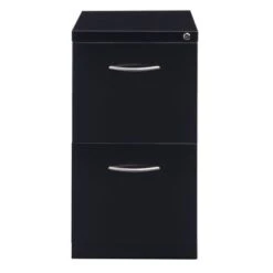 Hirsh 23" D Arch Pull Handle Mobile Pedestal 2-Drawer File Cabinet, Black - Black -Felloweis Store 9629fa0f 5b78 4a75 abcb 1076241c1cbe