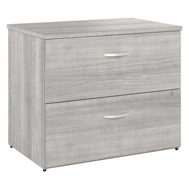Studio A 2 Drawer Lateral File Cabinet By Bush Business Furniture - Platinum Gray 2 Studio A 2 Drawer Lateral File Cabinet By Bush Business Furniture - Platinum Gray - Image 2