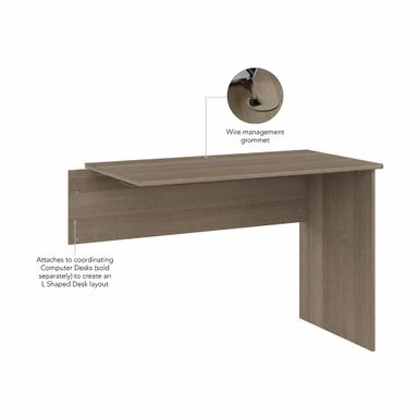 Cabot Desk Return By Bush Furniture - White 16 Cabot Desk Return By Bush Furniture - White - Image 16
