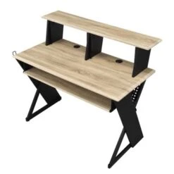Acme Rectangular Music Desk Table With Earphone Rack - Natural And Black 18 Acme Rectangular Music Desk Table With Earphone Rack - Natural And Black -Felloweis Store 96daacea 02a5 4609 930e 55d393b4bc3f