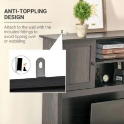 HOMCOM Computer Desk With Cable Management Home Office Workstation With Storage Shelves Drawers Cabinets - Coffee 27 HOMCOM Computer Desk With Cable Management Home Office Workstation With Storage Shelves Drawers Cabinets - Coffee -Felloweis Store 983a805c 6cbf 49b9 bf20 7b9cafa672e0