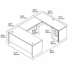 Series C 72W U Shaped Desk With Drawers By Bush Business Furniture - Natural Cherry/Graphite Gray 26 Series C 72W U Shaped Desk With Drawers By Bush Business Furniture - Natural Cherry/Graphite Gray -Felloweis Store 98666001 bfe1 4cde 8c55 e5db365b44ef