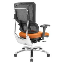 Black Mesh Back With Custom Fabric Seat And Chrome Base - Black Vinyl -Felloweis Store 986f82f9 5315 4a48 9fcc b7fa7ef9bb18