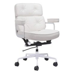 Koradine Office Chair White - N/A - White