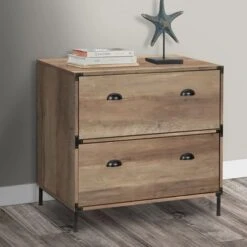 Brunei 2-Drawer Lateral Filing Cabinet - Walnut -Felloweis Store 9aeccf1e 16b3 4b0c b685 e09f46460397