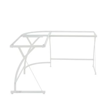 L-Shaped Computer Desk Modern Computer Desk - White 2 L-Shaped Computer Desk Modern Computer Desk - White - Image 2