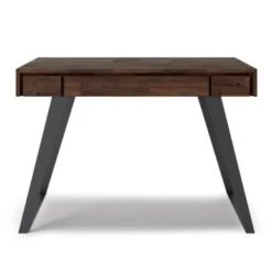 WYNDENHALL Mitchell SOLID ACACIA WOOD Modern Industrial 44 Inch Wide Small Desk - Rustic Natural -Felloweis Store 9d08e1e2 f2f9 494f a93e df0cb666da34