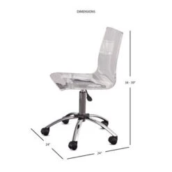 Aerial Adjustable Swivel Office Chair By Greyson Living - Clear / Chrome 7 Aerial Adjustable Swivel Office Chair By Greyson Living - Clear / Chrome -Felloweis Store 9de2e2f5 68e6 466c 9cbf d3f75545b9f5