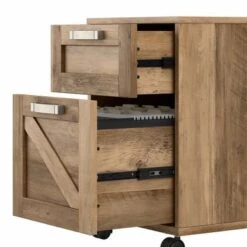 Cottage Grove 2 Drawer Mobile File Cabinet By Bush Furniture - Reclaimed Pine -Felloweis Store 9e145344 311c 468b a20c d18f46ee7254