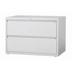 Hirsh 8000 Series Light Grey Metal 42-inch Wide 2-drawer Lateral File Cabinet - Grey - 2 Drawers