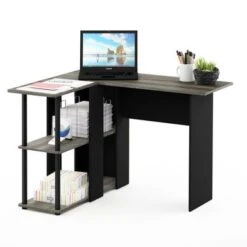 Porch & Den Dunckley Contemporary L-shaped Corner Desk With Bookshelf - Grey 18 Porch & Den Dunckley Contemporary L-shaped Corner Desk With Bookshelf - Grey -Felloweis Store 9f9b592f 5677 4d42 9dcc 81758b533437