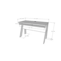 Nexera Tangent Desk - Grey -Felloweis Store a1d1552b ad04 407e b8b4 b7ee2204a8c0