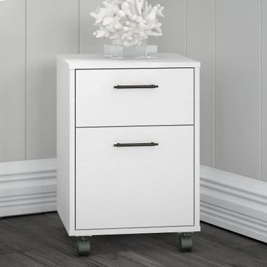Key West 2 Drawer Mobile File Cabinet By Bush Furniture - Pure White Oak 1 Key West 2 Drawer Mobile File Cabinet By Bush Furniture - Pure White Oak