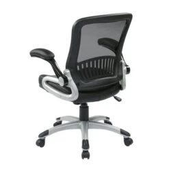 Screen Back Black Bonded Leather Seat Office Chair - Black -Felloweis Store a246fd3c f068 4a8b b939 a121882e4b83