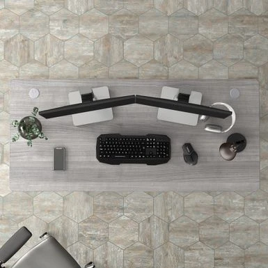 Studio A 60W Computer Desk By Bush Business Furniture - Platinum Gray 7 Studio A 60W Computer Desk By Bush Business Furniture - Platinum Gray - Image 7