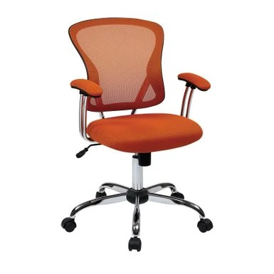 Juliana Task Chair With Adjustable Tilt Tension Control - Orange Mesh Office Chair 2 Juliana Task Chair With Adjustable Tilt Tension Control - Orange Mesh Office Chair - Image 2