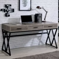Industrial Gray/Sand Black Desk