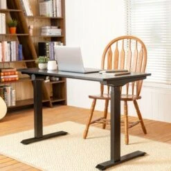 FLEXISPOT 48"x24" 5-Min Install Home Office Height Adjustable Standing Desk Memory Controller Sit Stand Desk Computer Desk - Black
