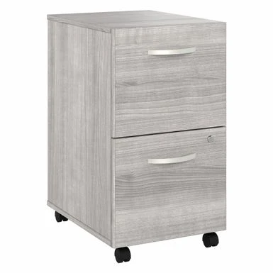 Studio A 2 Drawer Mobile File Cabinet By Bush Business Furniture - Platinum Gray 2 Studio A 2 Drawer Mobile File Cabinet By Bush Business Furniture - Platinum Gray - Image 2