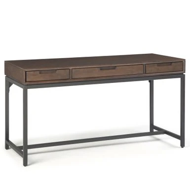 WYNDENHALL Devlin SOLID HARDWOOD Industrial 60 Inch Wide Desk - Walnut Brown 19 WYNDENHALL Devlin SOLID HARDWOOD Industrial 60 Inch Wide Desk - Walnut Brown - Image 19