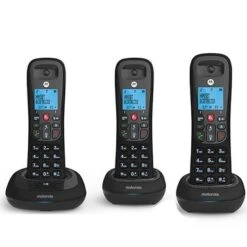 Motorola CD4013 Cordless Telephone - 3 Handsets