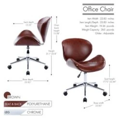 Porthos Home Rudi Office Chair, PU Or Fabric Or Velvet Upholstery, Chrome Legs - Dark Grey Velvet -Felloweis Store a8e39a0b 4191 4e12 96b9 24492a1b3d30
