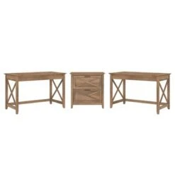 Key West 2 Person Desk Set With Lateral File Cabinet By Bush Furniture - Shiplap Gray -Felloweis Store a8fba159 fff8 4a63 9710 05bf9128b20d