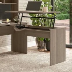 Cabot 3 Position Sit To Stand Desk Return By Bush Furniture - Heather Gray 31 Cabot 3 Position Sit To Stand Desk Return By Bush Furniture - Heather Gray -Felloweis Store a9c9cbd3 5381 4940 a32d c15f74c1121a