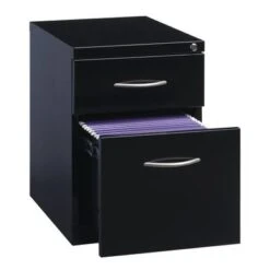Hirsh 20" D Arch Pull Handle Mobile Pedestal File Cabinet,1 Box/1 File - Black -Felloweis Store ab8e63a2 453c 438d b171 ec469be5d891