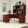 Somerset 60W L Shaped Desk With Hutch - Hansen Cherry