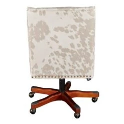 Delafield Office Chair Light Cow Print