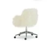 Ferdon Faux Fur Office Chair White