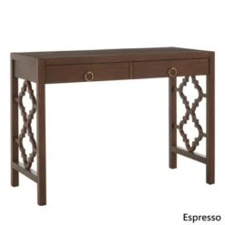 Andi 2-Drawer White Finish Writing Desk By INSPIRE Q Bold - Frost Grey -Felloweis Store ae1b33c2 bf48 401d a62e 735ec07a6350